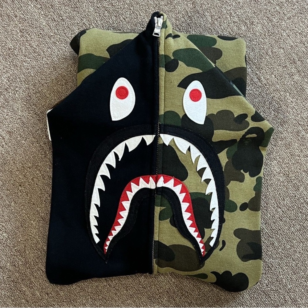 Bape First Camo and Black Zip-Up *RARE*